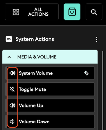 Plugin action symbols