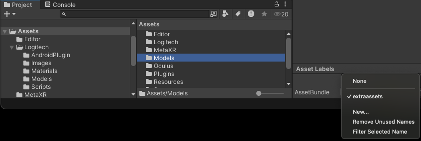 Add to Asset Bundle